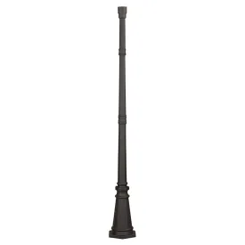 3" x 71" Aluminum Outdoor Lamp Post with Fluted Base