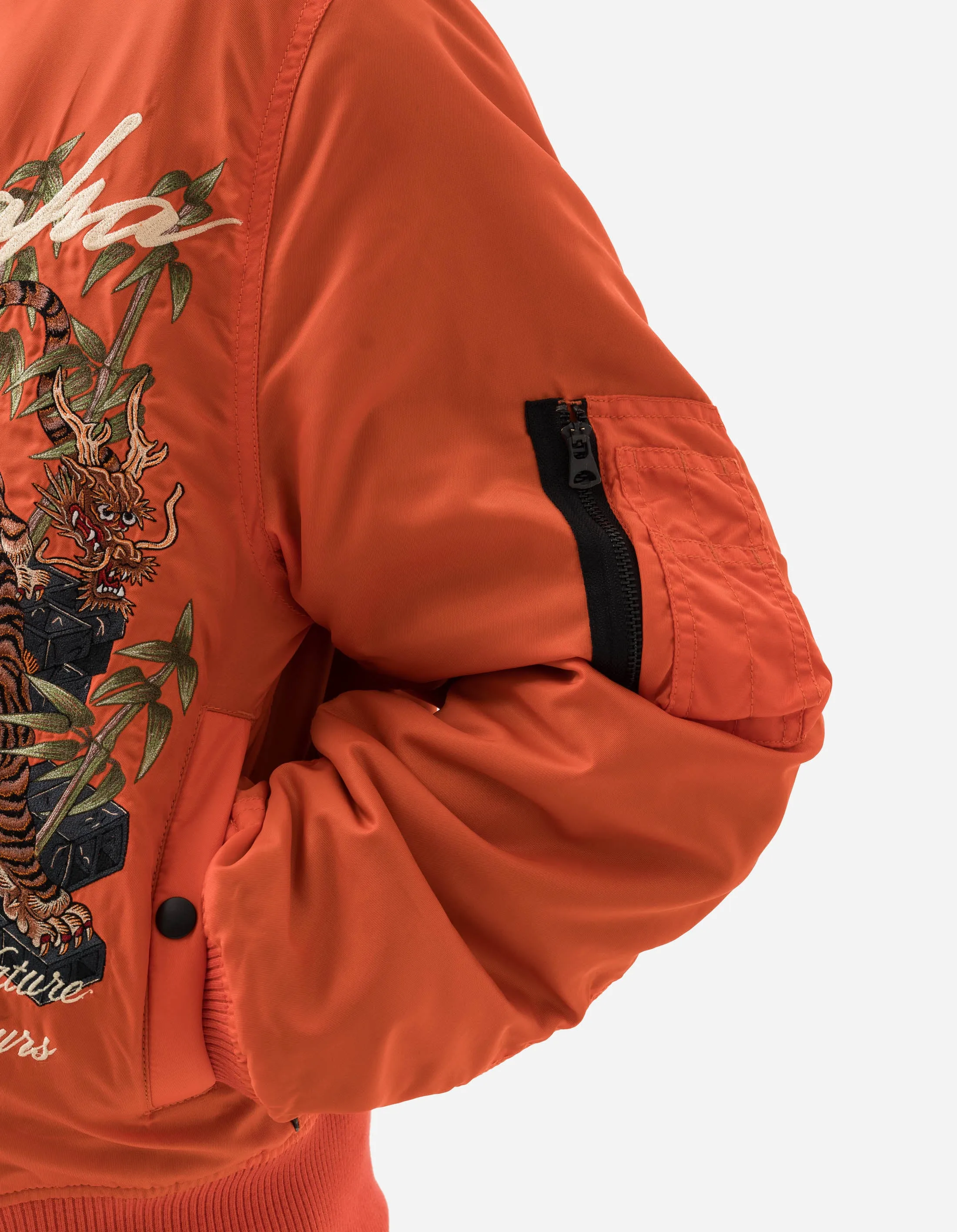 5096 Take Tora MA1 Flight Jacket Blaze Orange
