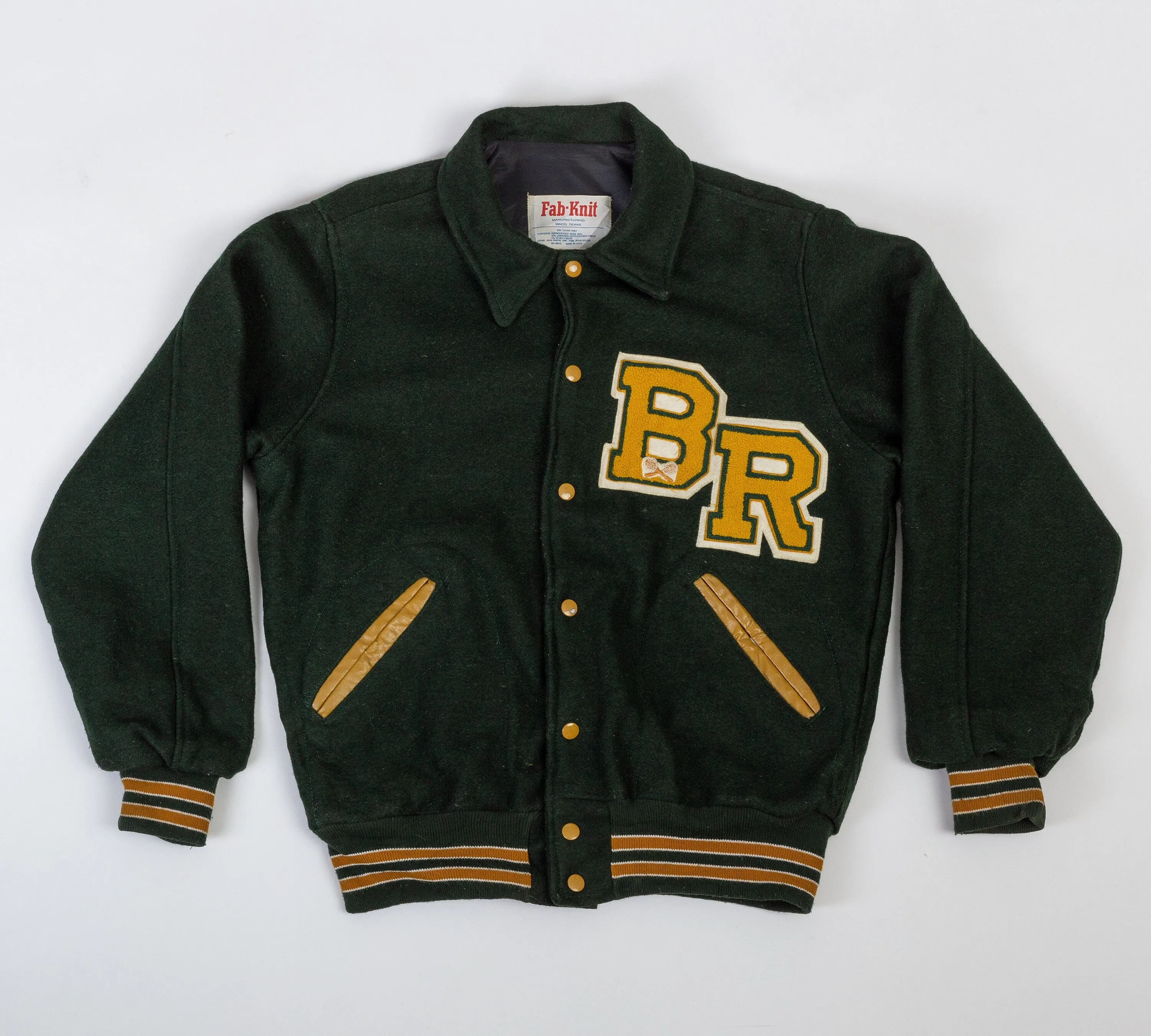 70s Varsity Tennis Letterman Jacket - Men's Medium