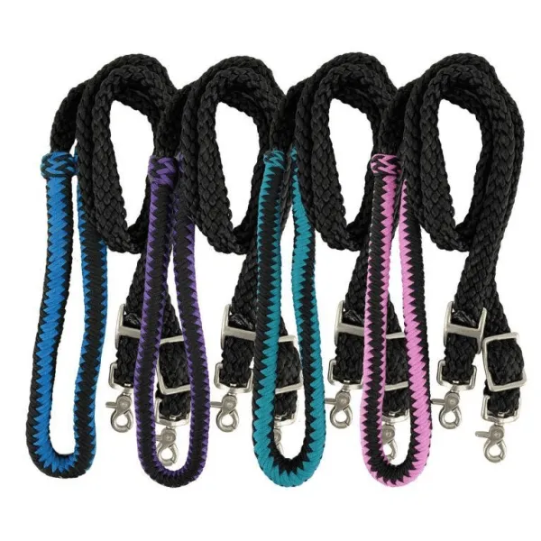 8ft Nylon braided roping reins