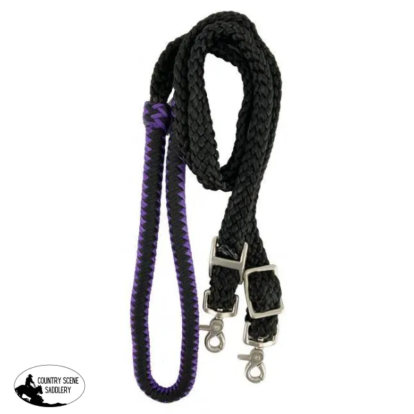 8ft Nylon braided roping reins