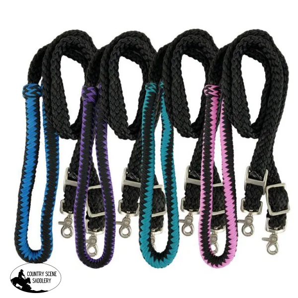 8ft Nylon braided roping reins