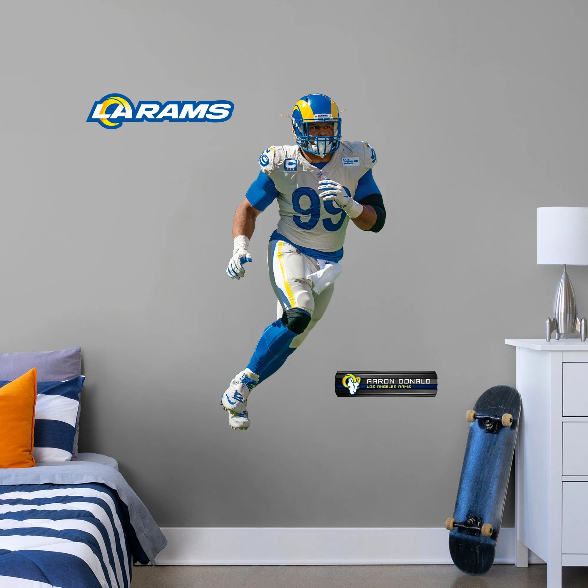 Aaron Donald: RealBig Officially Licensed NFL Removable Wall Decal