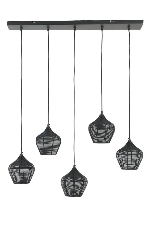 Alvaro 5/10Lt Hanging Lamp - Antique Bronze / Matt Black Finish