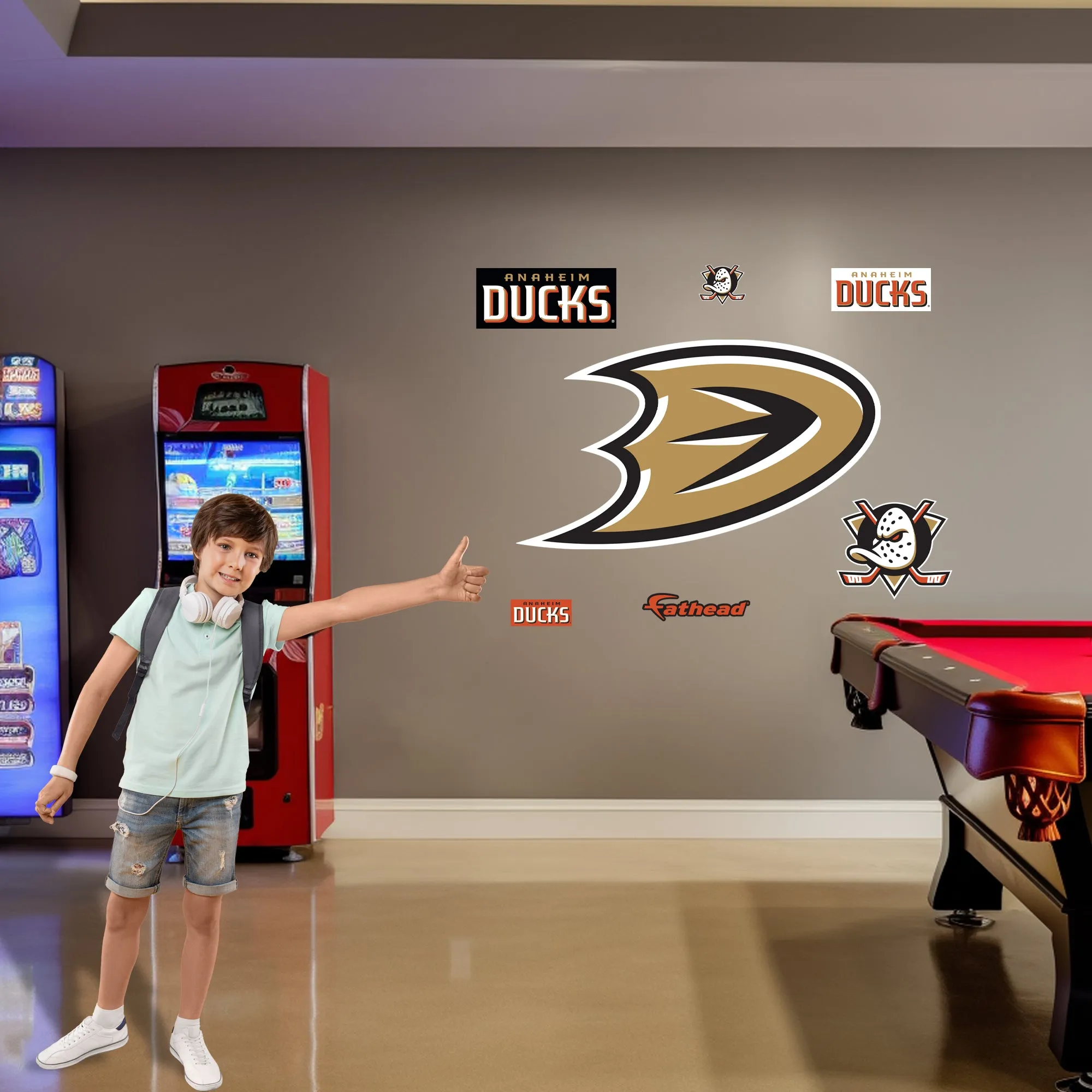 Anaheim Ducks:  Secondary Logo        - Officially Licensed NHL Removable     Adhesive Decal