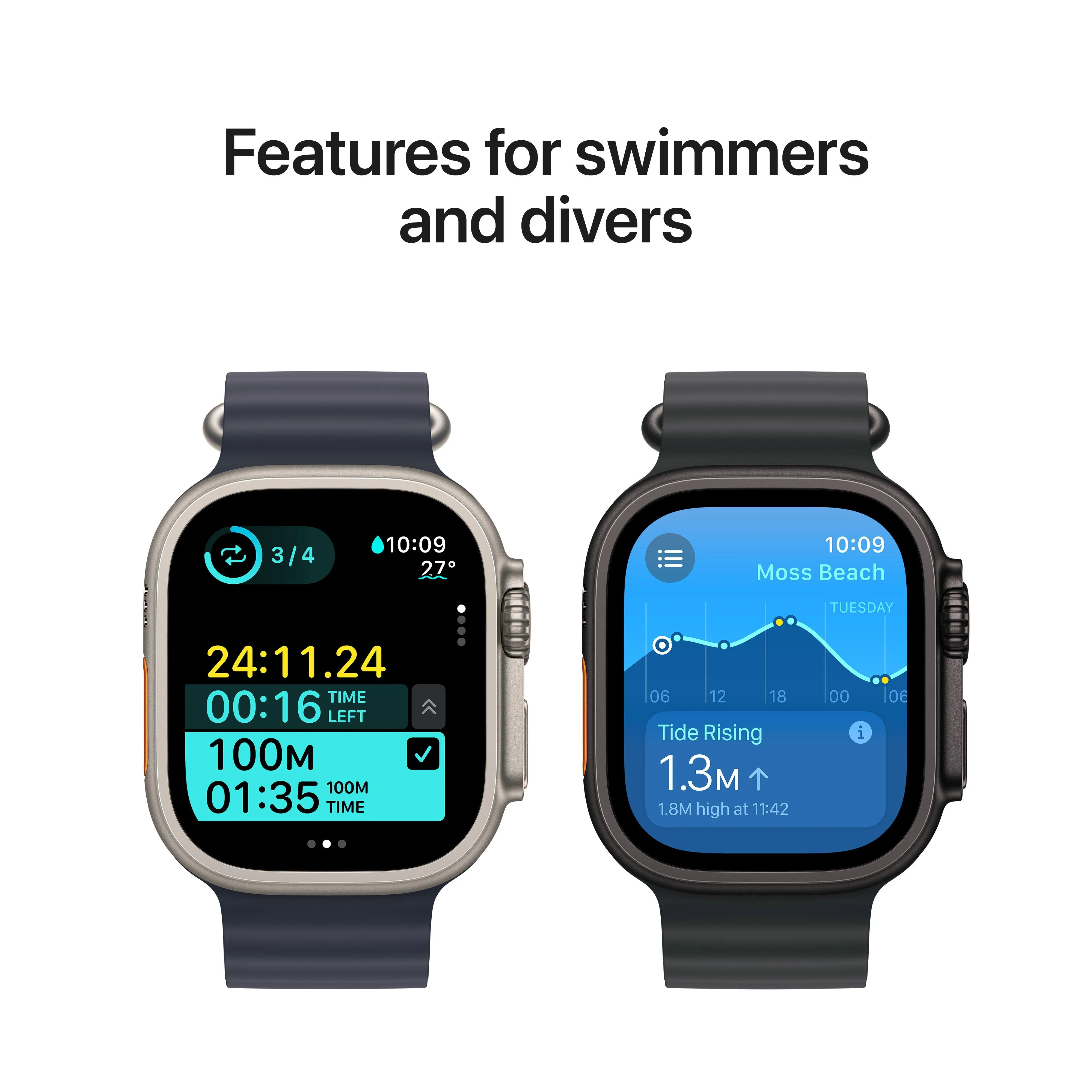 Apple Watch Ultra 2 GPS   Cellular 49mm Black Titanium Case with Dark Green Alpine Loop - M