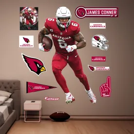Arizona Cardinals: James Conner         - Officially Licensed NFL Removable     Adhesive Decal