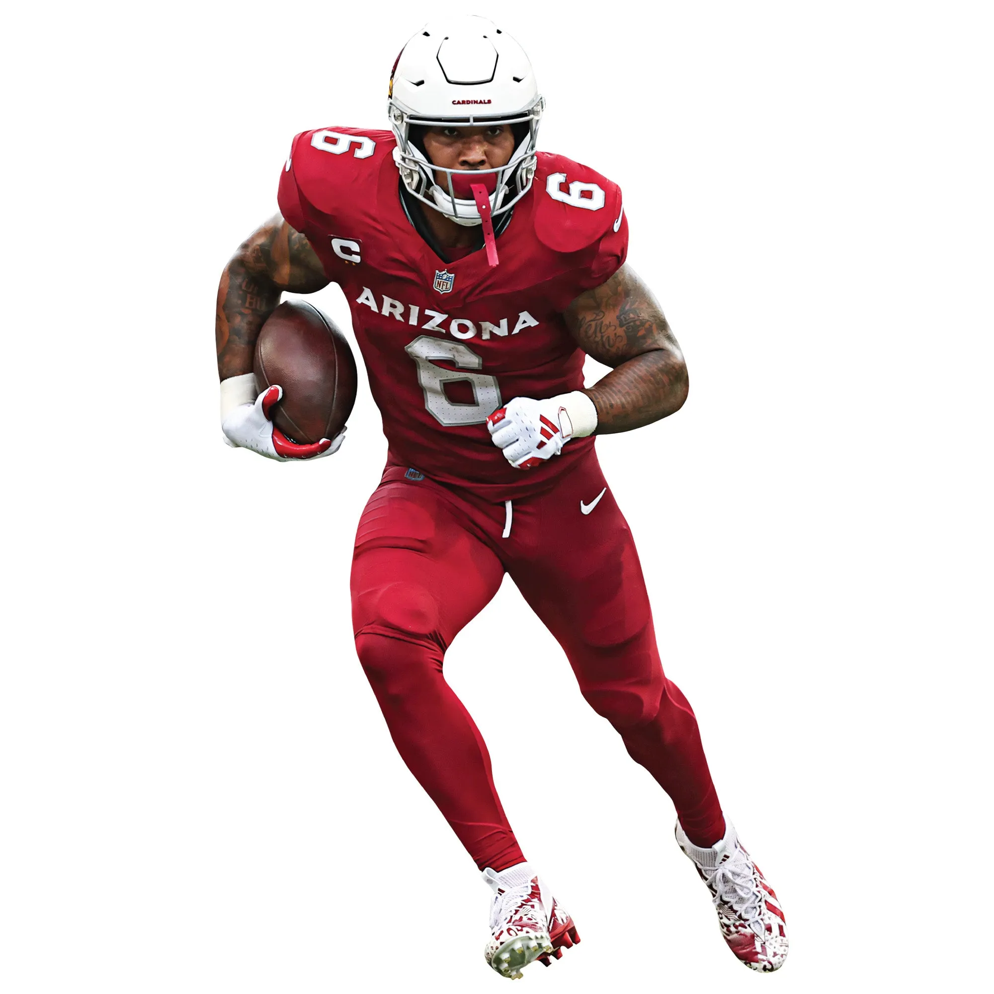 Arizona Cardinals: James Conner         - Officially Licensed NFL Removable     Adhesive Decal