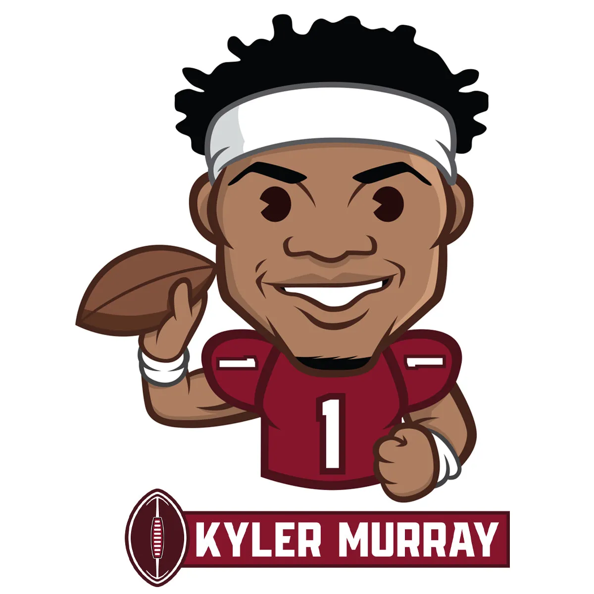 Arizona Cardinals: Kyler Murray Emoji - Officially Licensed NFLPA Removable Adhesive Decal