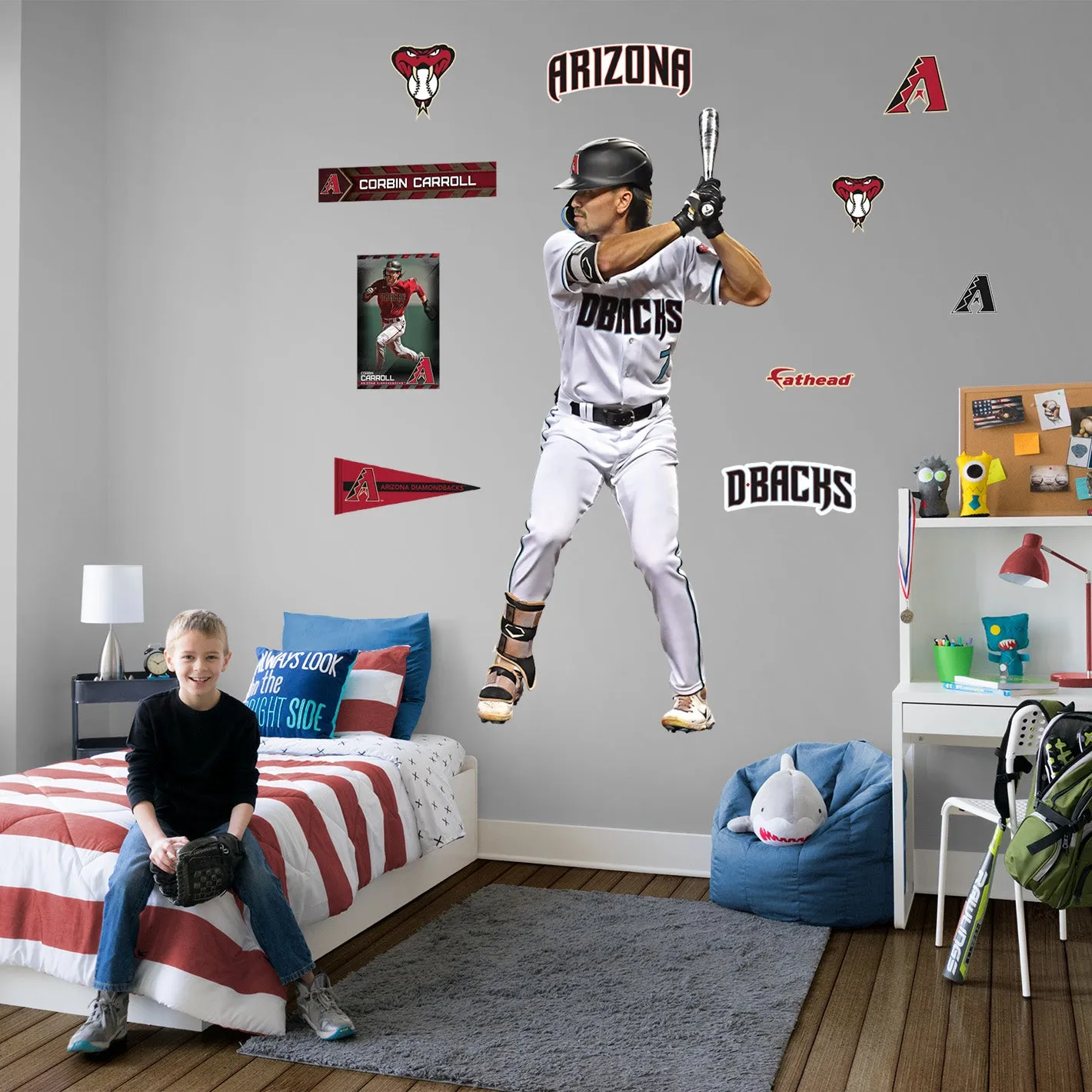 Arizona Diamondbacks: Corbin Carroll - Officially Licensed MLB Removable Adhesive Decal