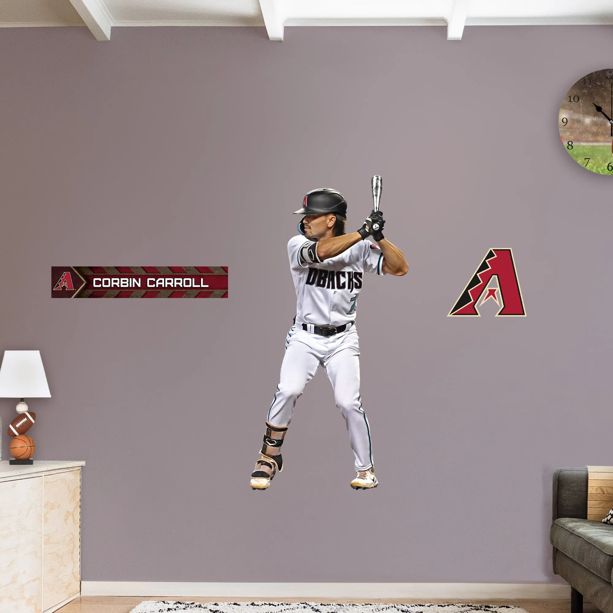 Arizona Diamondbacks: Corbin Carroll - Officially Licensed MLB Removable Adhesive Decal