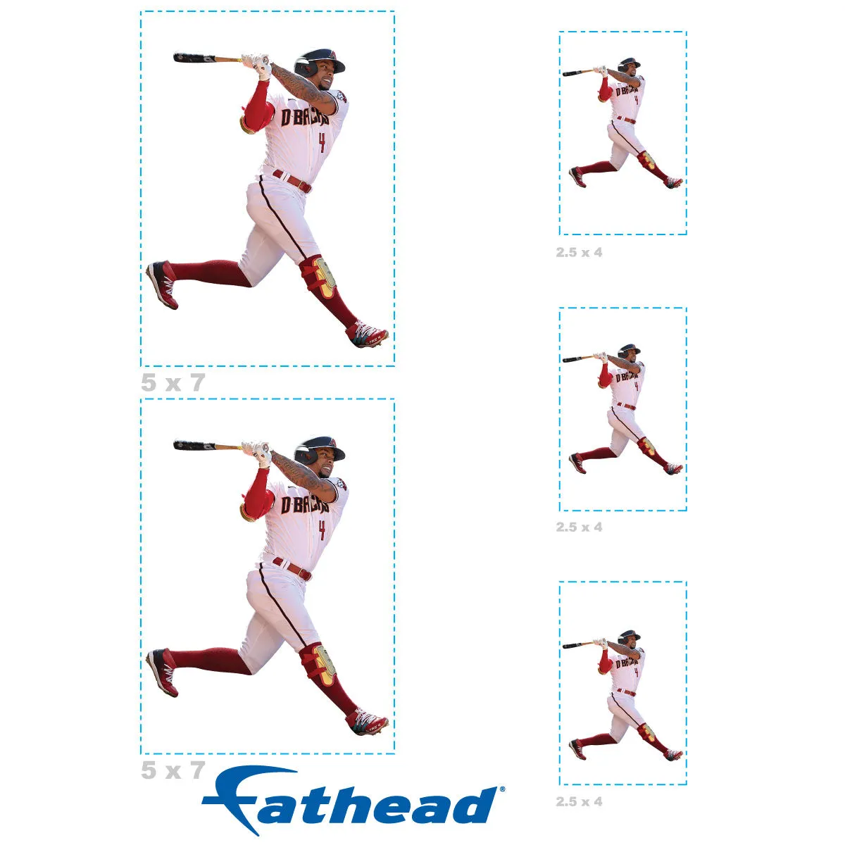 Arizona Diamondbacks: Ketel Marte  Player Minis        - Officially Licensed MLB Removable     Adhesive Decal