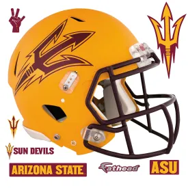 Arizona State U: Arizona State Sun Devils Gold Helmet        - Officially Licensed NCAA Removable     Adhesive Decal