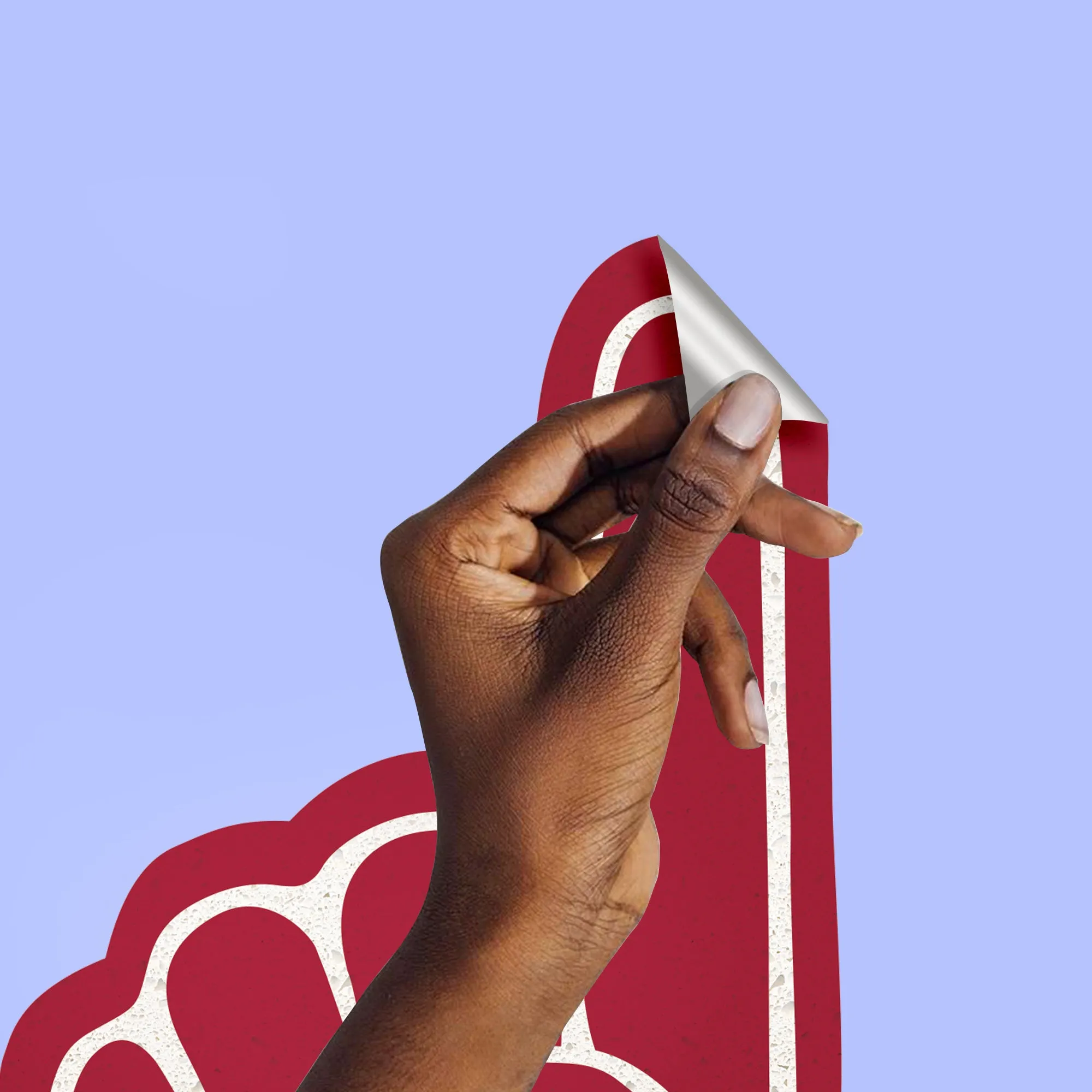 Arkansas Razorbacks:    Foam Finger        - Officially Licensed NCAA Removable     Adhesive Decal