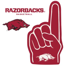 Arkansas Razorbacks:    Foam Finger        - Officially Licensed NCAA Removable     Adhesive Decal