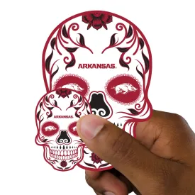 Arkansas Razorbacks:   Skull Minis        - Officially Licensed NCAA Removable     Adhesive Decal