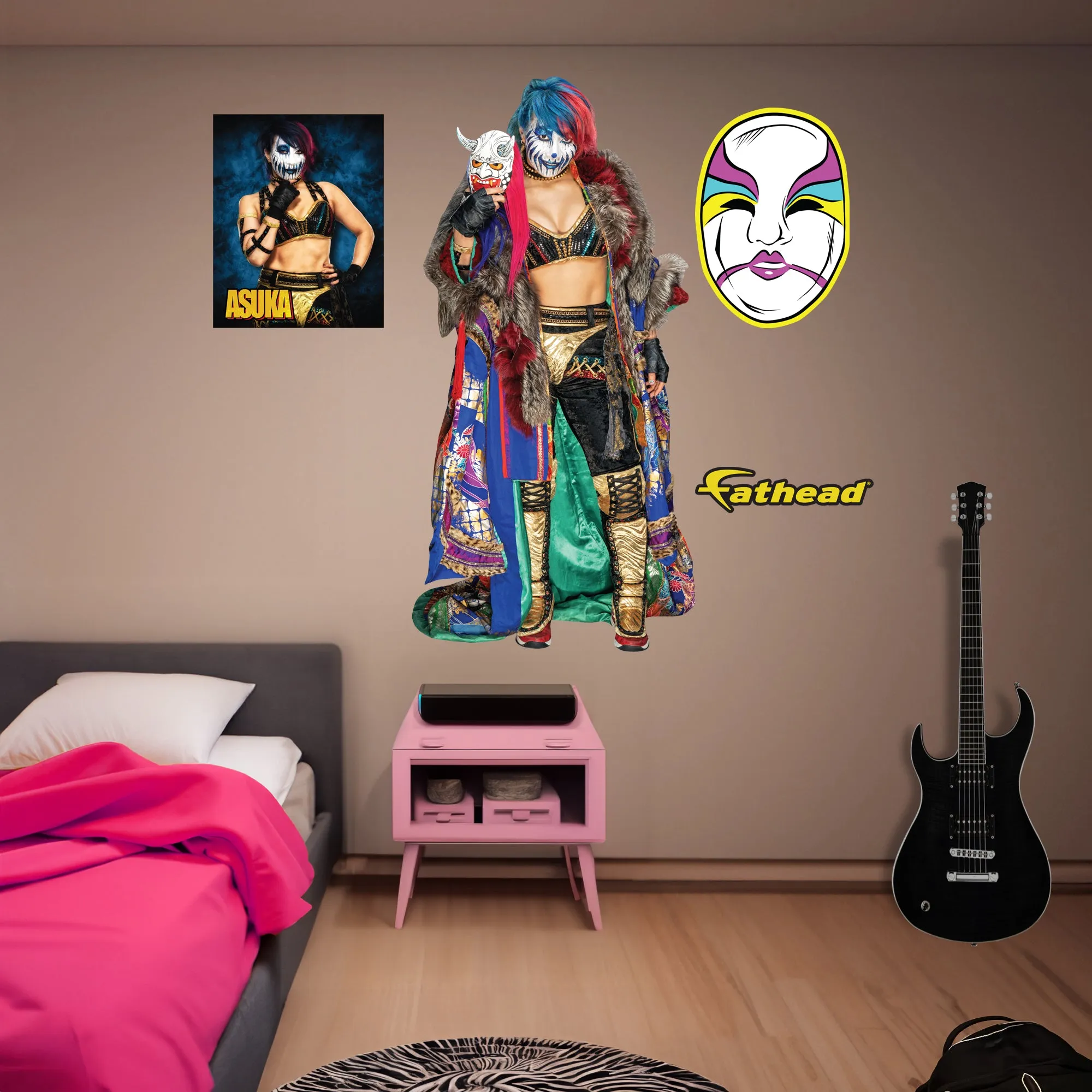 Asuka        - Officially Licensed WWE Removable     Adhesive Decal