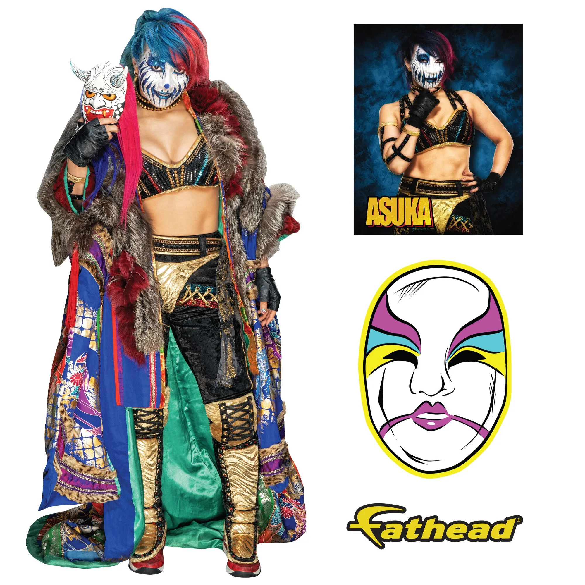 Asuka        - Officially Licensed WWE Removable     Adhesive Decal
