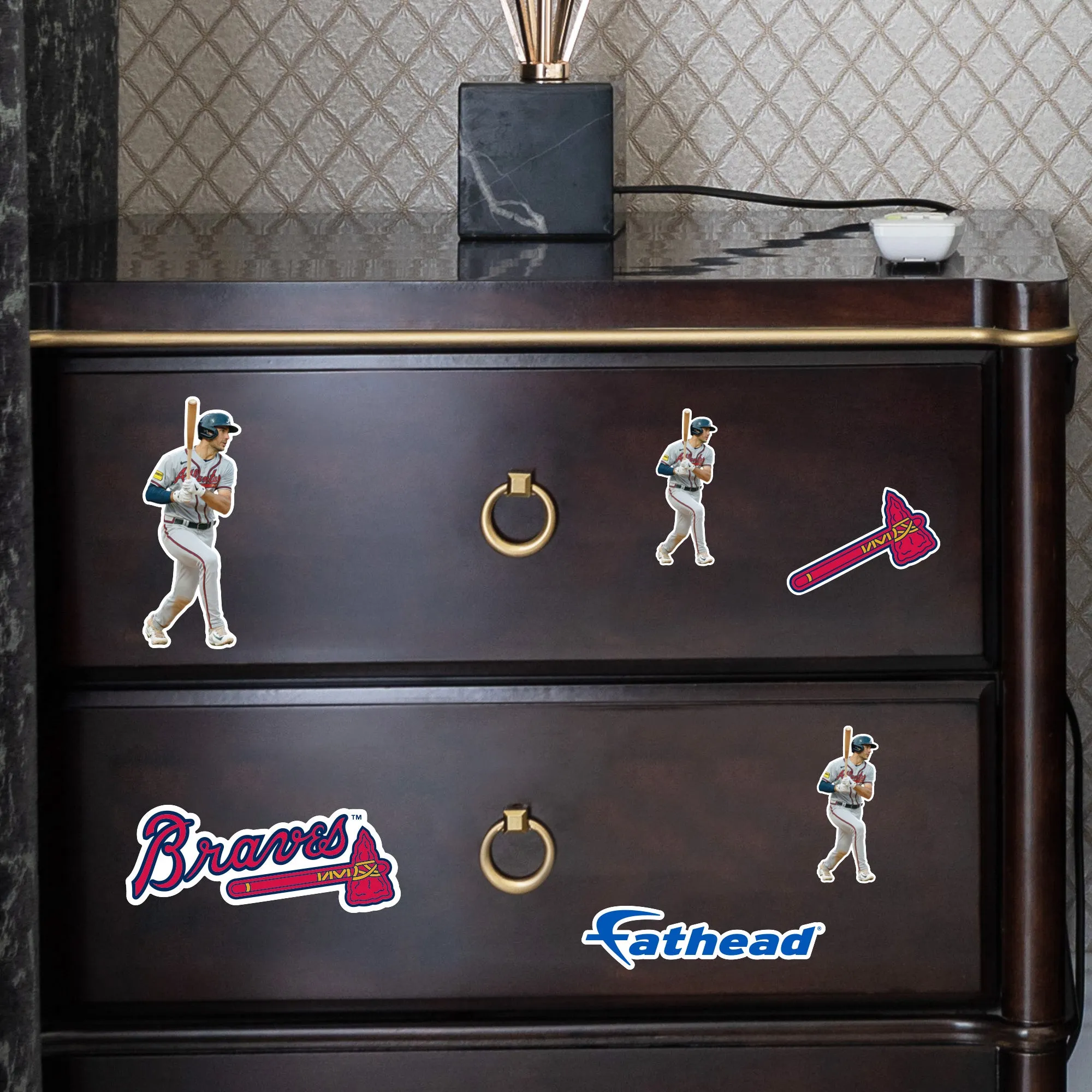 Atlanta Braves: Matt Olson 2023 Minis        - Officially Licensed MLB Removable     Adhesive Decal