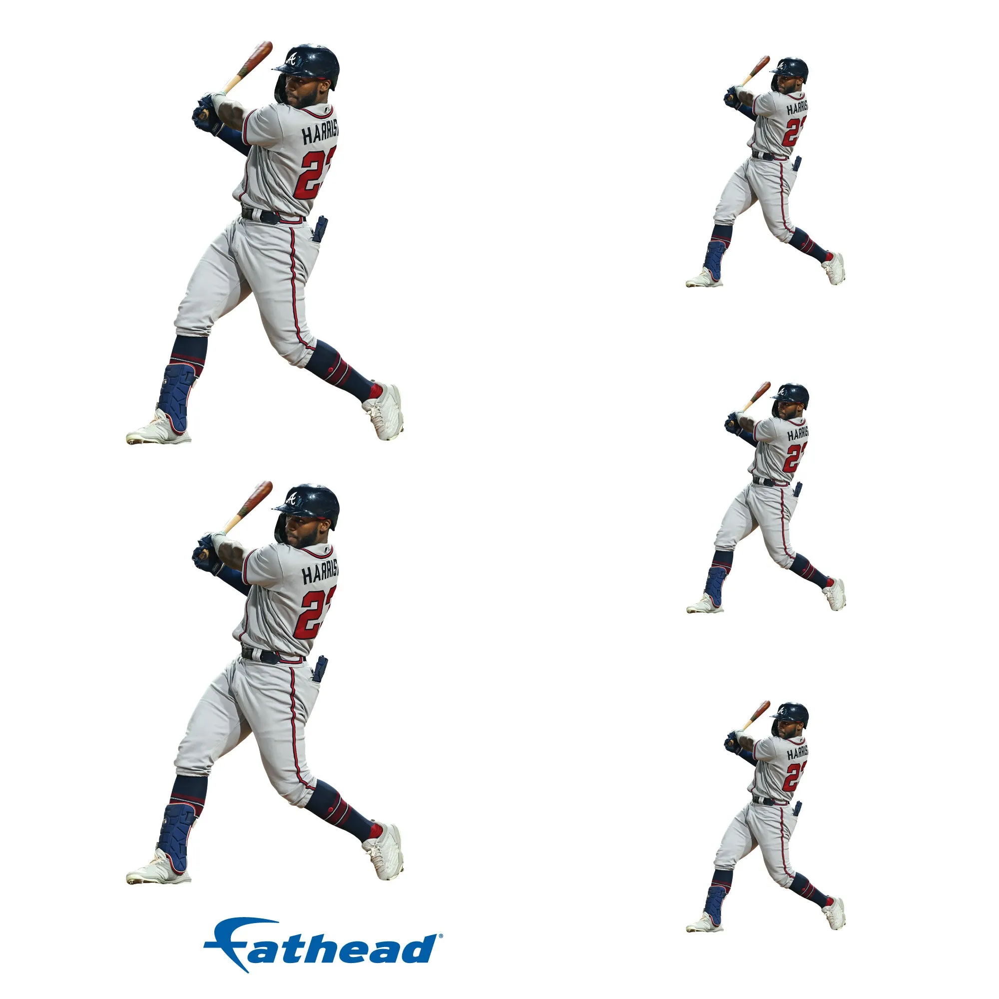 Atlanta Braves: Michael Harris II  Player Minis        - Officially Licensed MLB Removable     Adhesive Decal