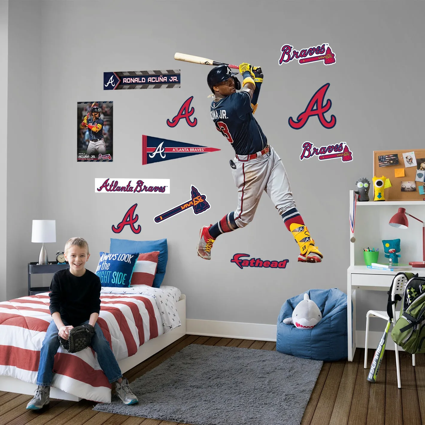 Atlanta Braves: Ronald Acuña Jr. - Officially Licensed MLB Removable Adhesive Decal