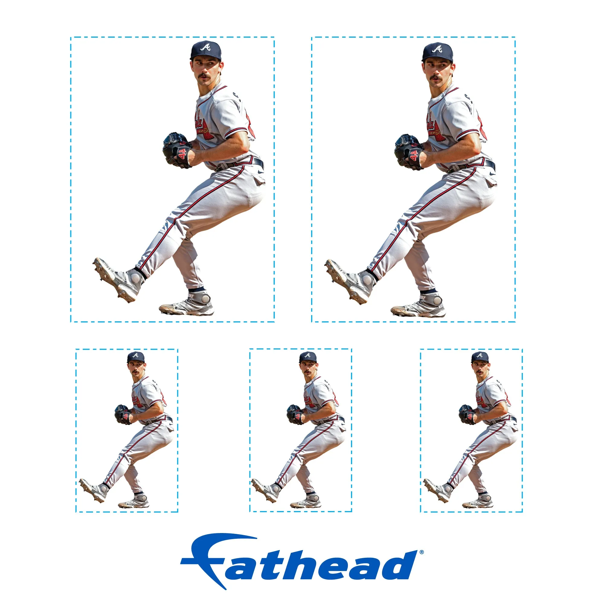 Atlanta Braves: Spencer Strider  Minis        - Officially Licensed MLB Removable     Adhesive Decal
