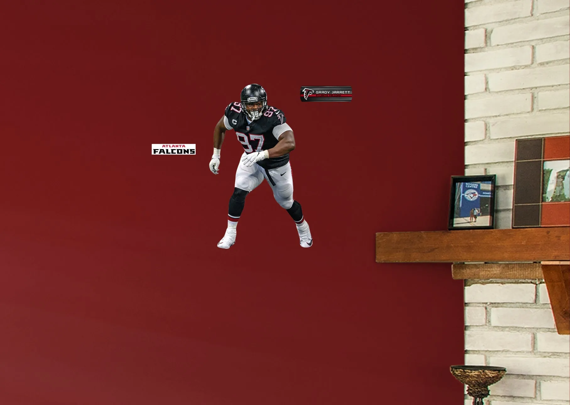 Atlanta Falcons: Grady Jarrett - Officially Licensed NFL Removable Adhesive Decal
