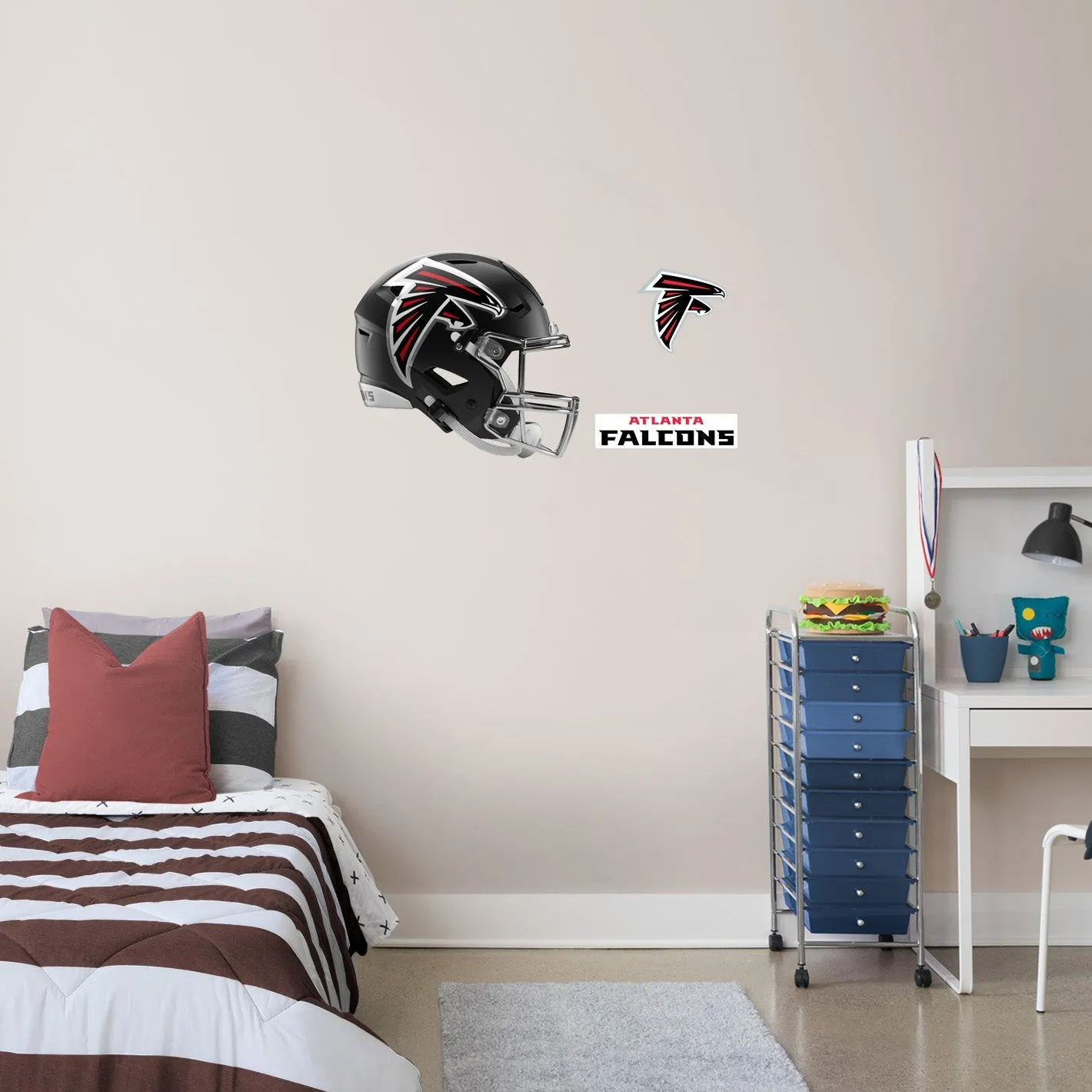 Atlanta Falcons: Helmet - Officially Licensed NFL Removable Adhesive Decal