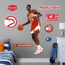 Atlanta Hawks: Dominique Wilkins Legends Mural        - Officially Licensed NBA Removable Wall   Adhesive Decal
