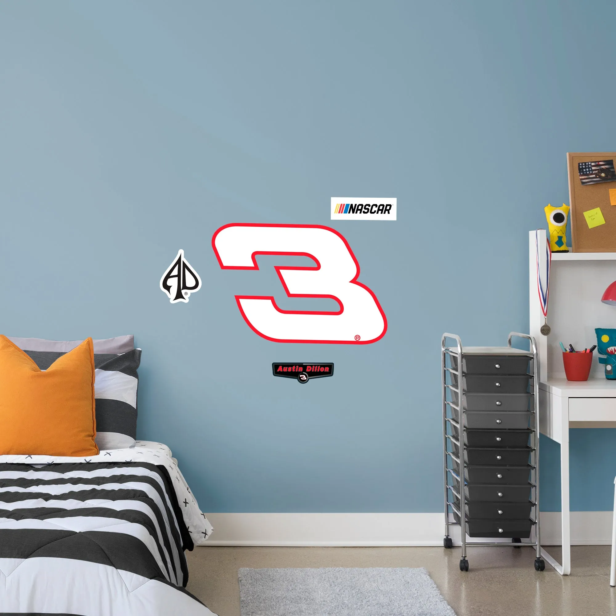 Austin Dillon  #3 Logo  - Officially Licensed NASCAR Removable Wall Decal