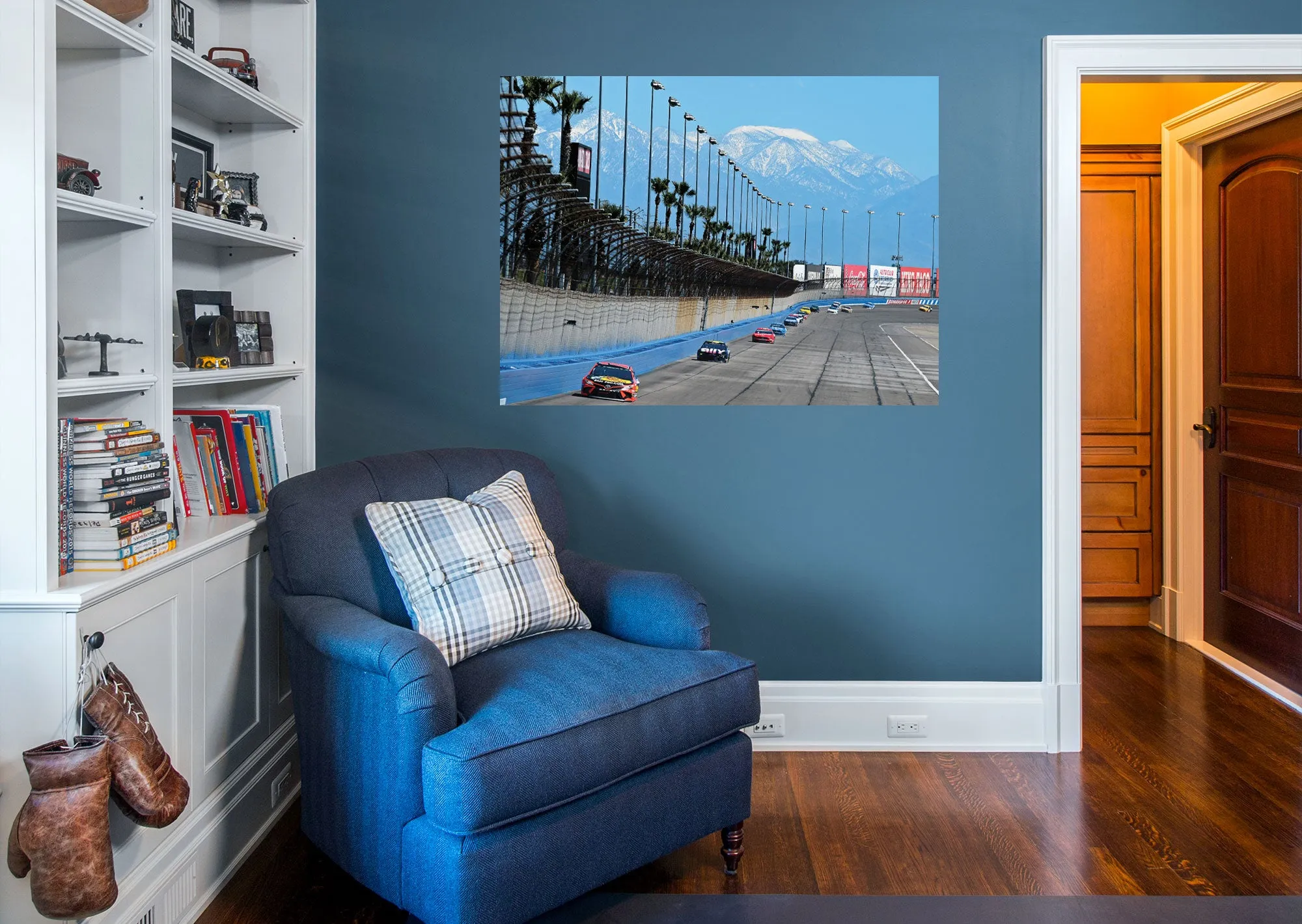 Auto Club Speedway  Mural        - Officially Licensed NASCAR Removable Wall   Adhesive Decal