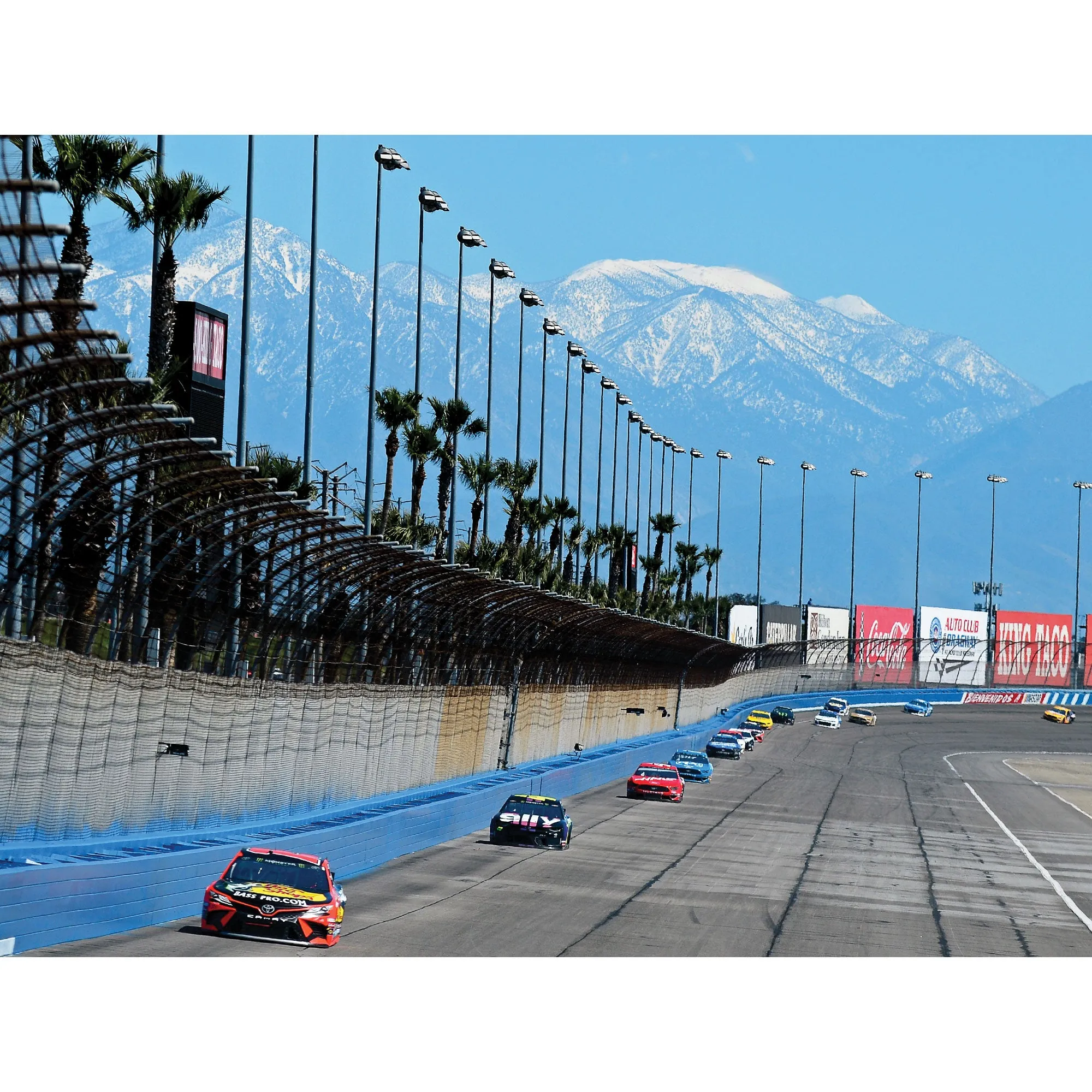 Auto Club Speedway  Mural        - Officially Licensed NASCAR Removable Wall   Adhesive Decal
