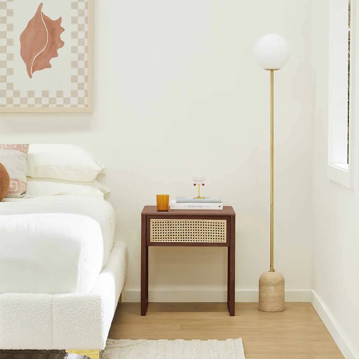 Avalon Rattan Bedside Table