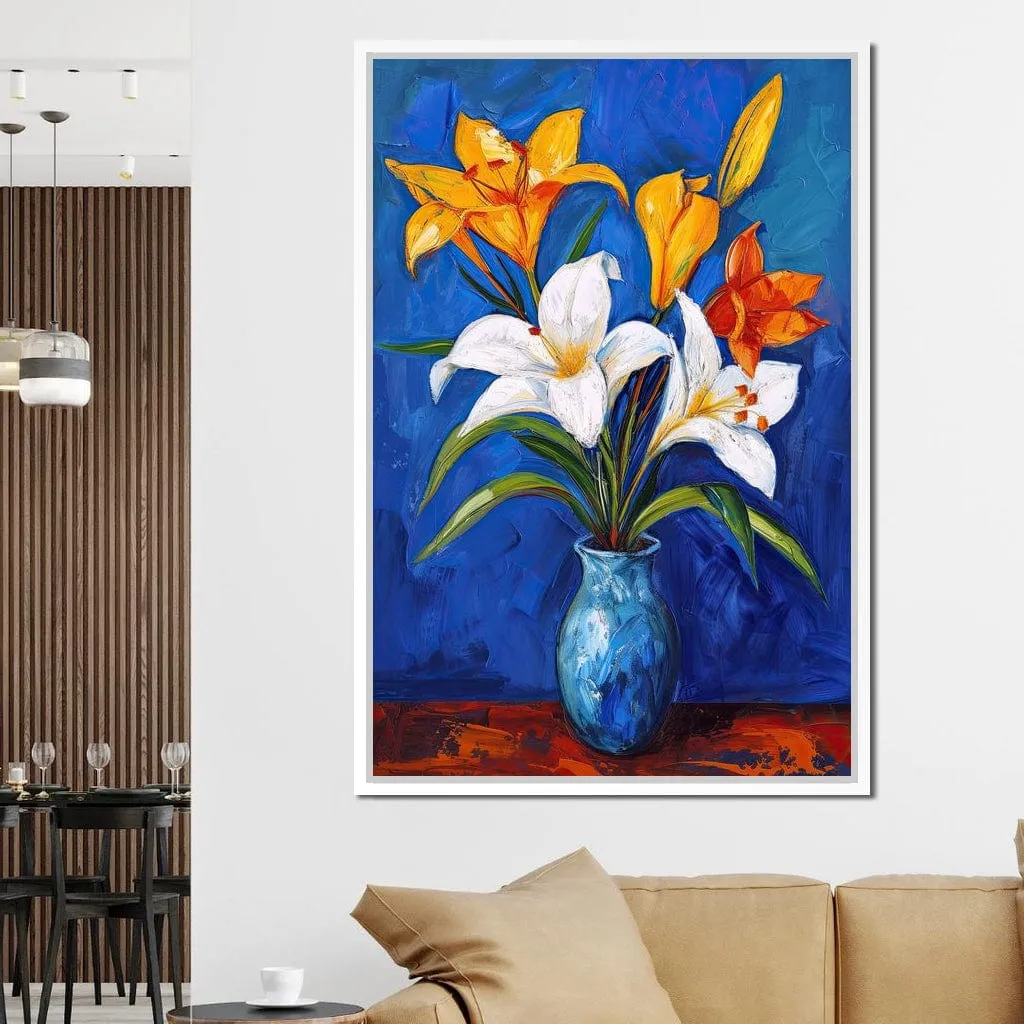 Azure Blooms at Midnight