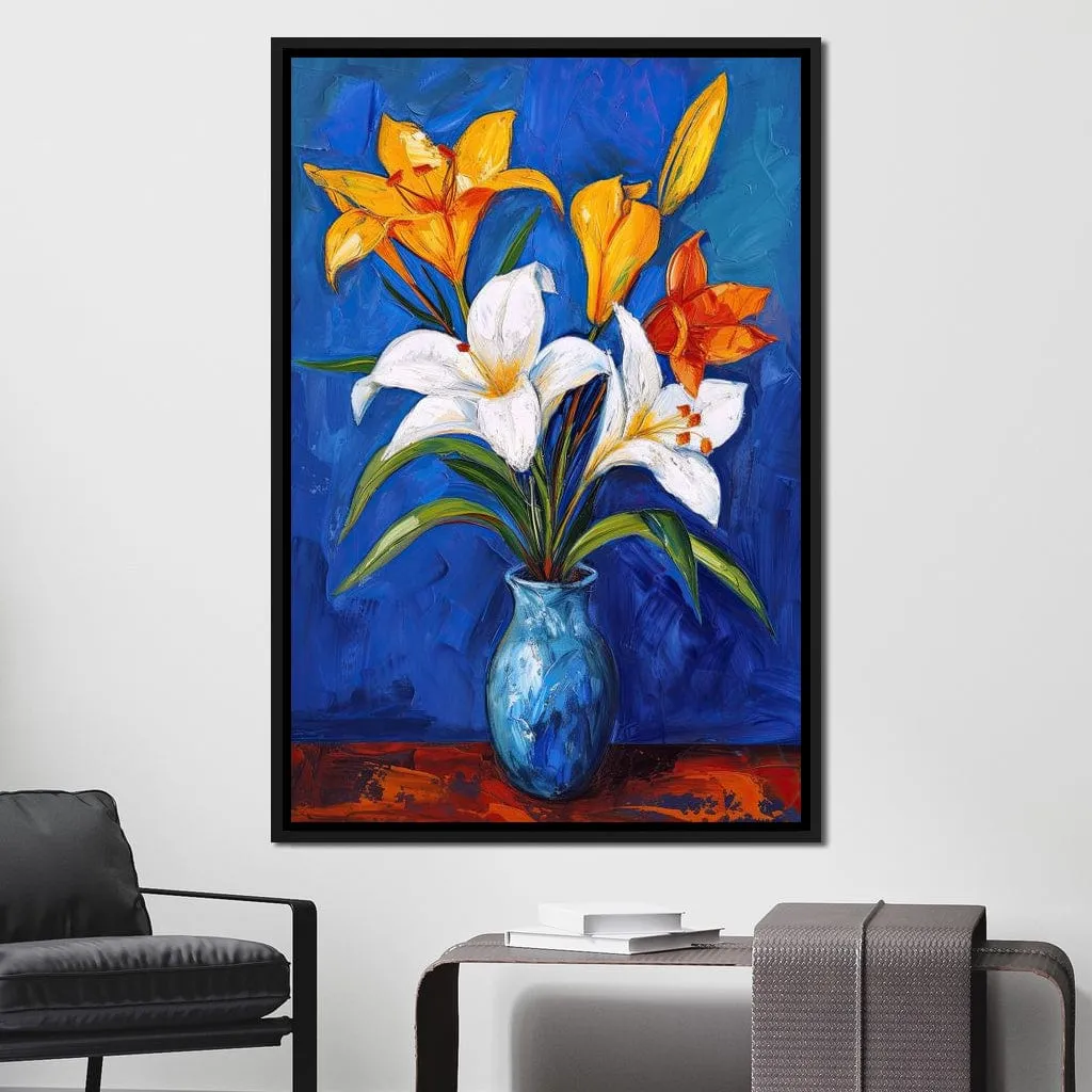 Azure Blooms at Midnight