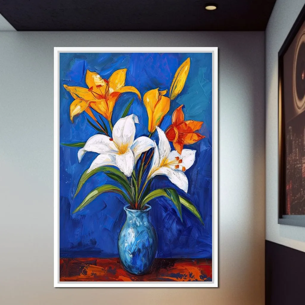 Azure Blooms at Midnight