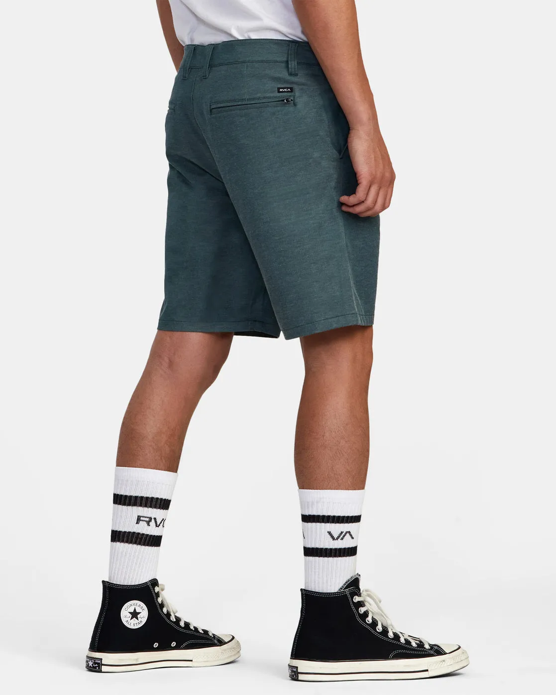 Back In Hybrid 19" Shorts - Hunter Green