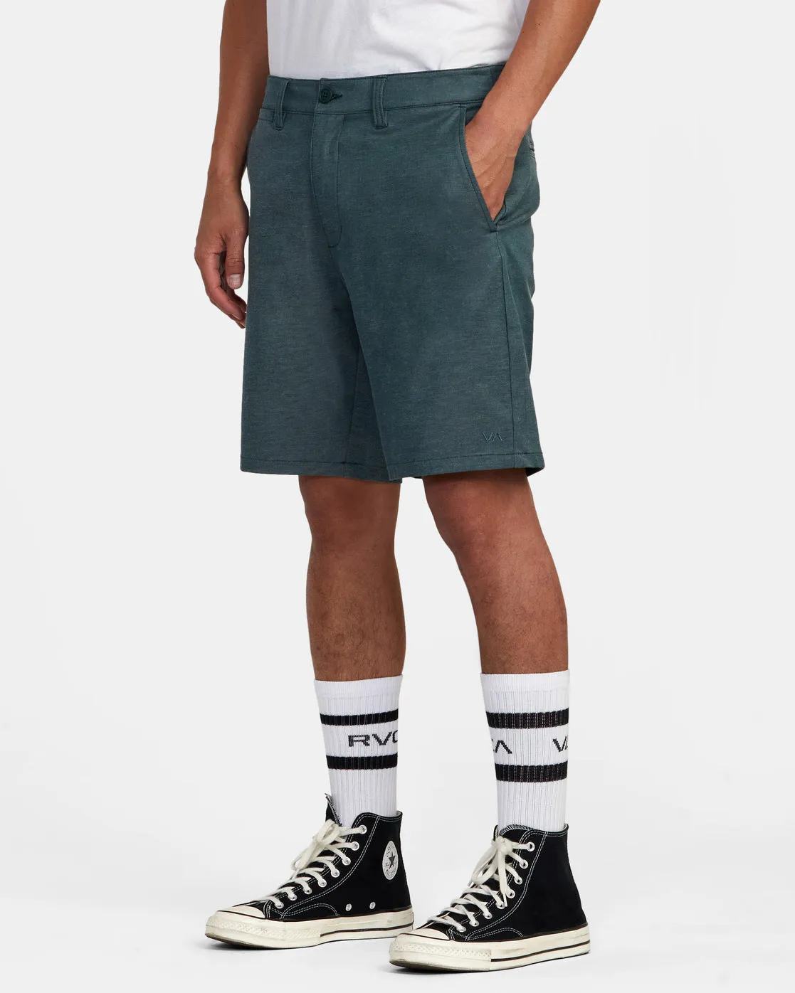 Back In Hybrid 19" Shorts - Hunter Green