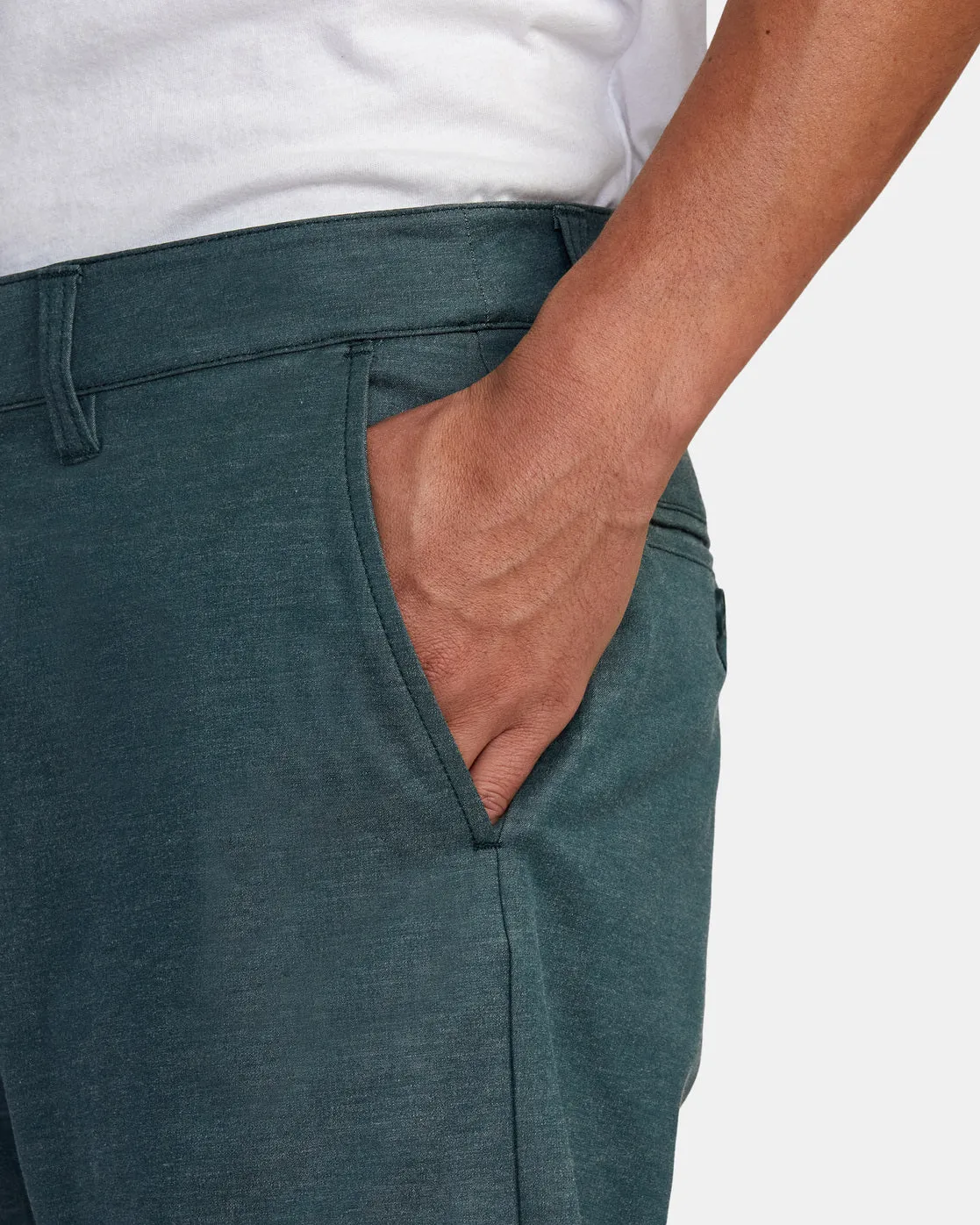 Back In Hybrid 19" Shorts - Hunter Green