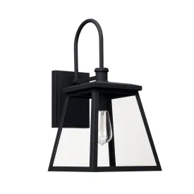 Belmore - 18" Coastal Outdoor Wall Lantern - Black