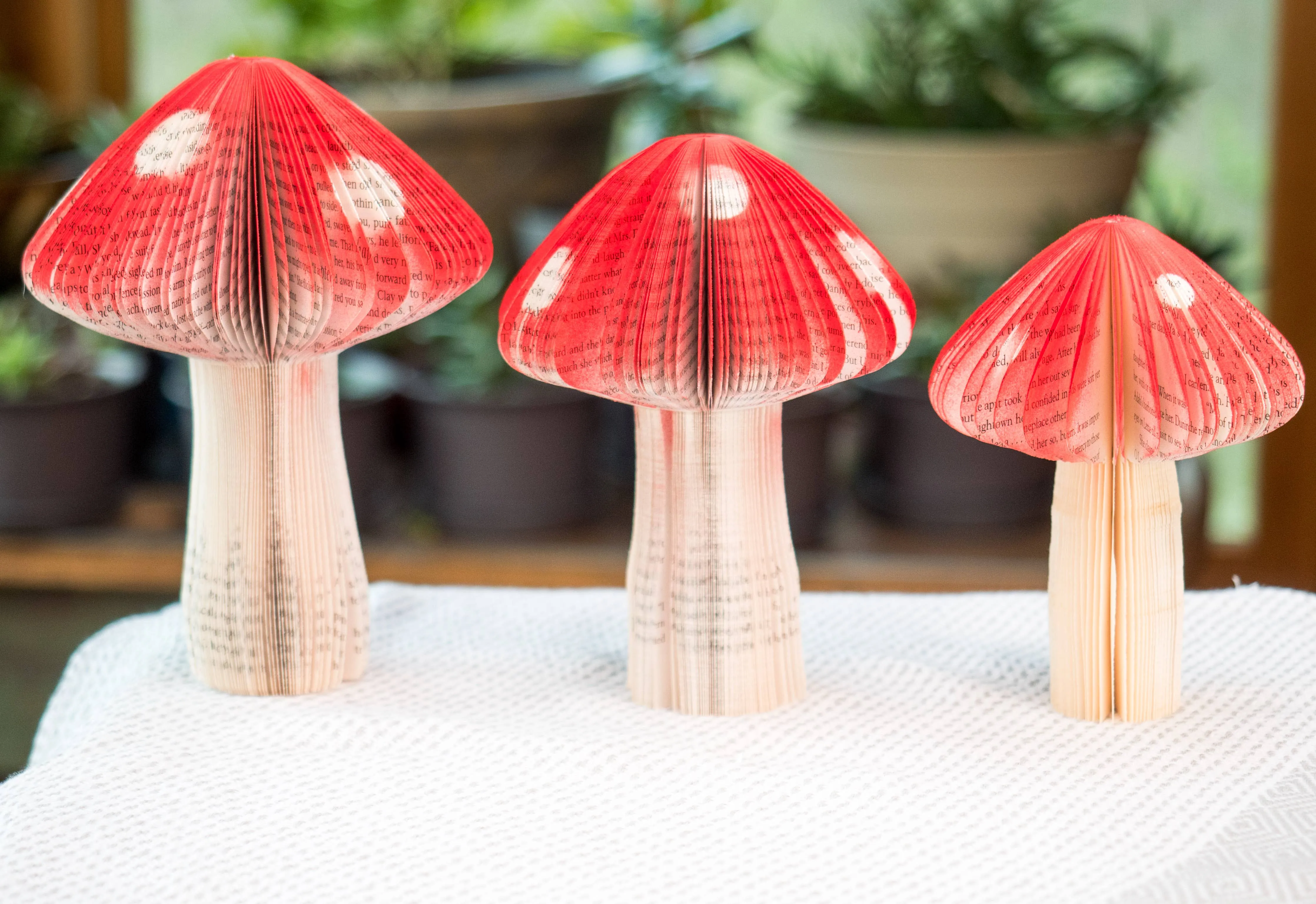 Book Page Mushrooms {multiple sizes}