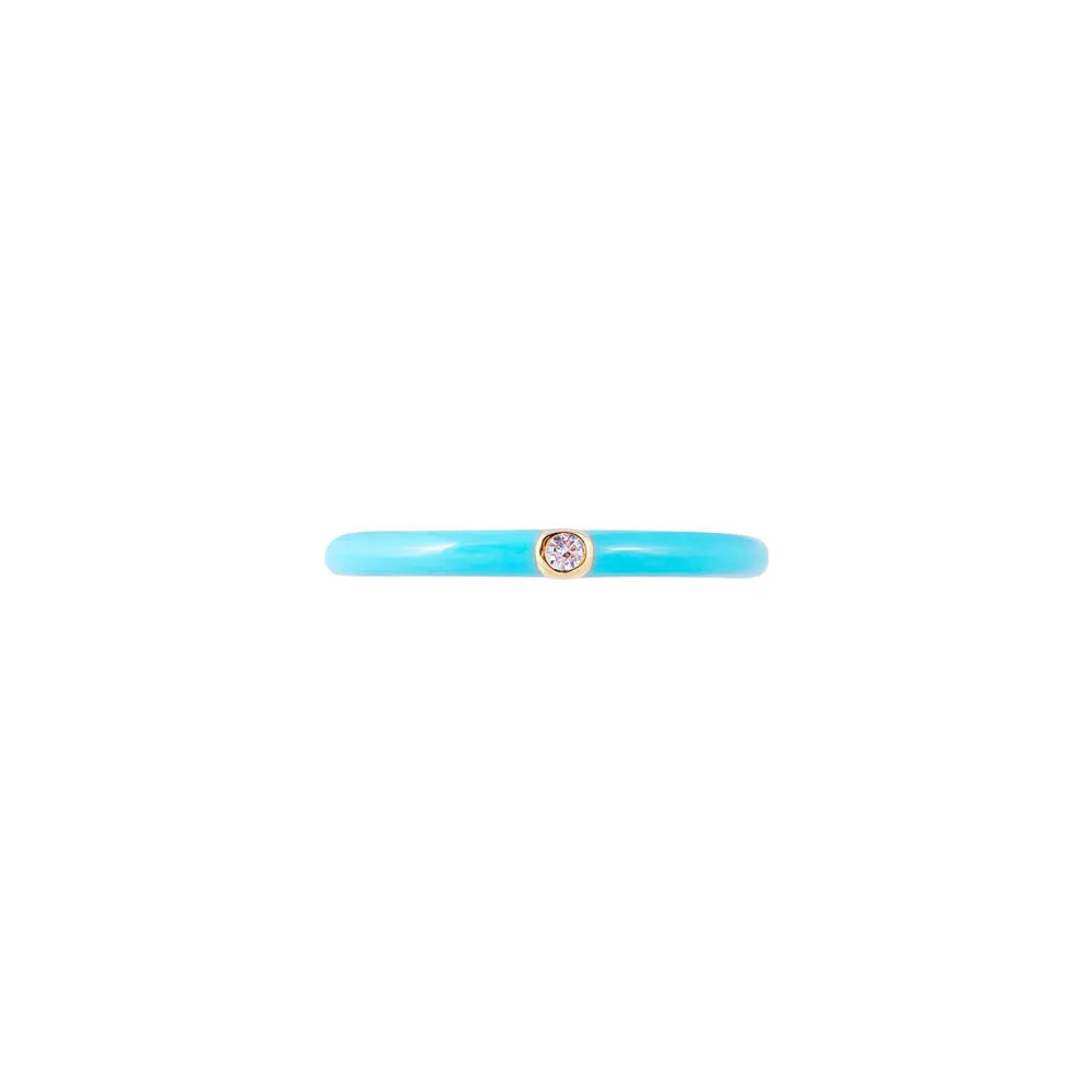 CARIBBEAN ENAMEL STACKER RING