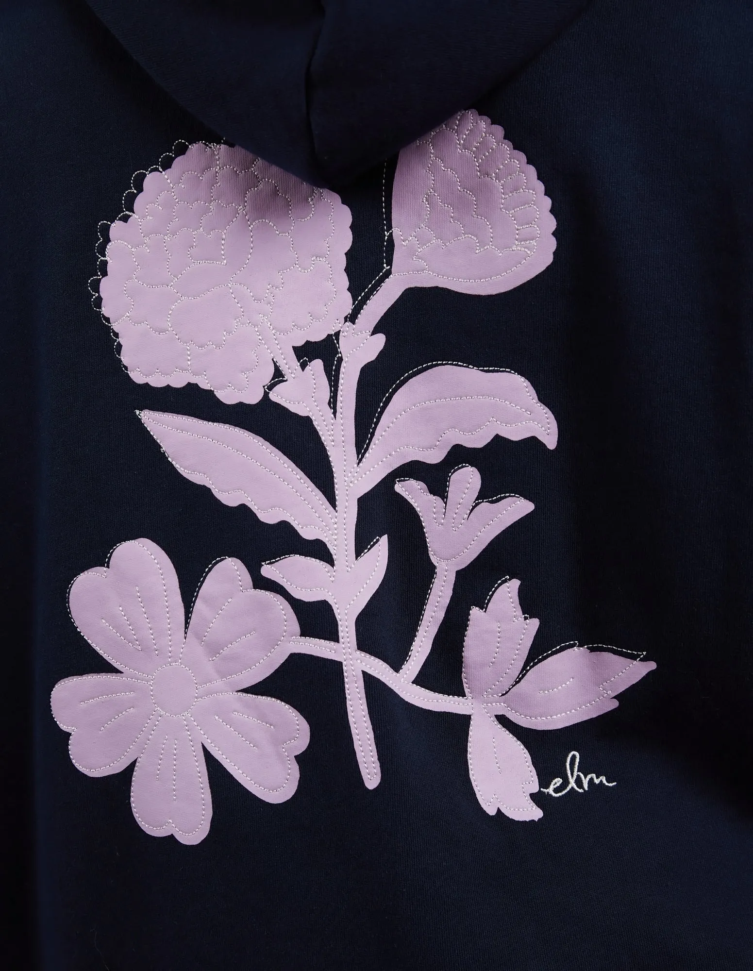 Carnation Hoodie Dark Sapphire