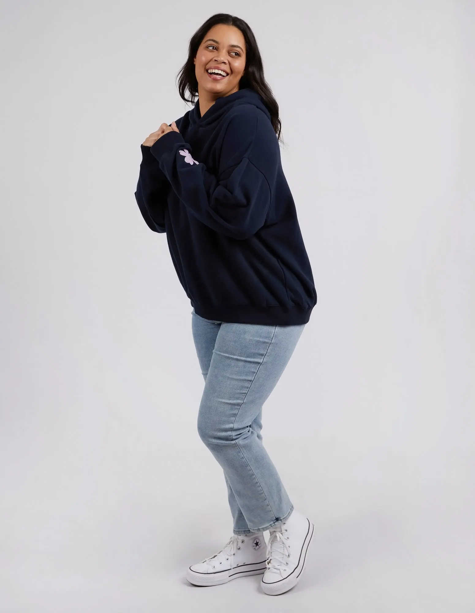 Carnation Hoodie Dark Sapphire