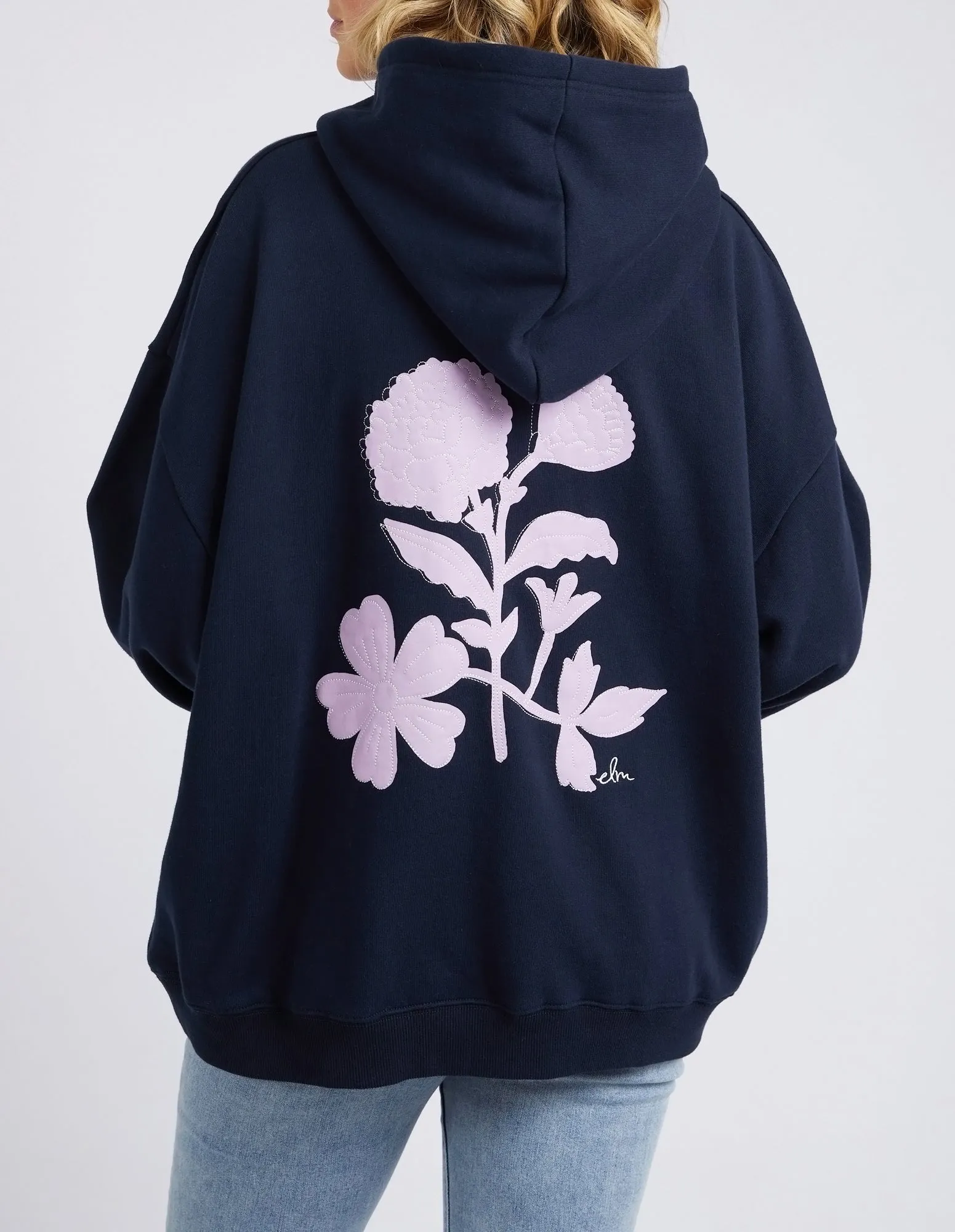 Carnation Hoodie Dark Sapphire