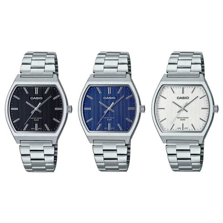 Casio Classic Bold Square White Dial Men's Watch | MTP-B140D-7AVDF