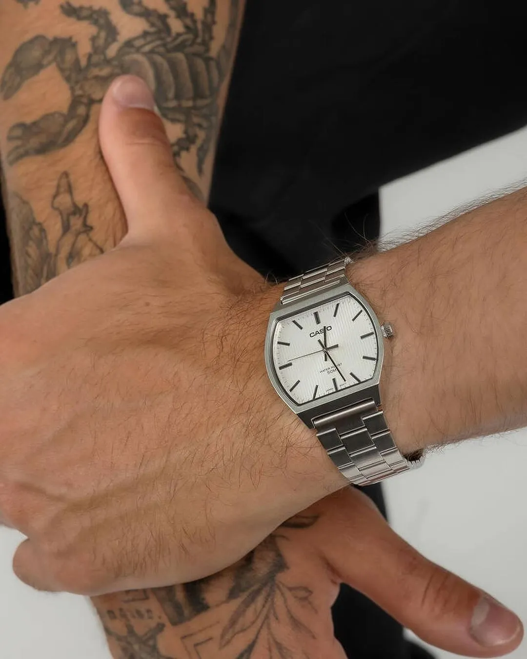 Casio Classic Bold Square White Dial Men's Watch | MTP-B140D-7AVDF