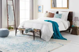 Ceboys Traditional Blue/Gray Area Rug