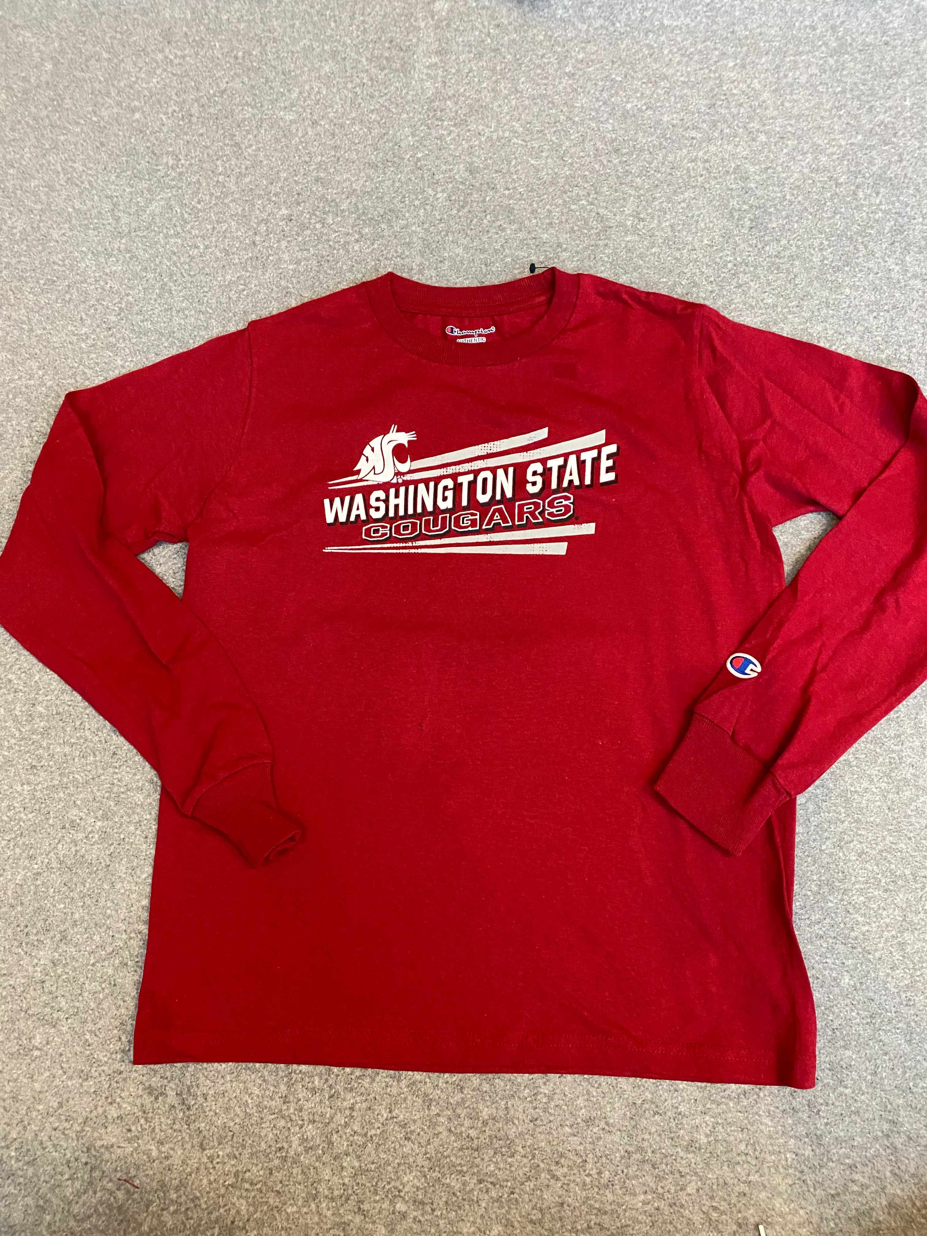 Crimson Youth Washington State Cougars Long Sleeve