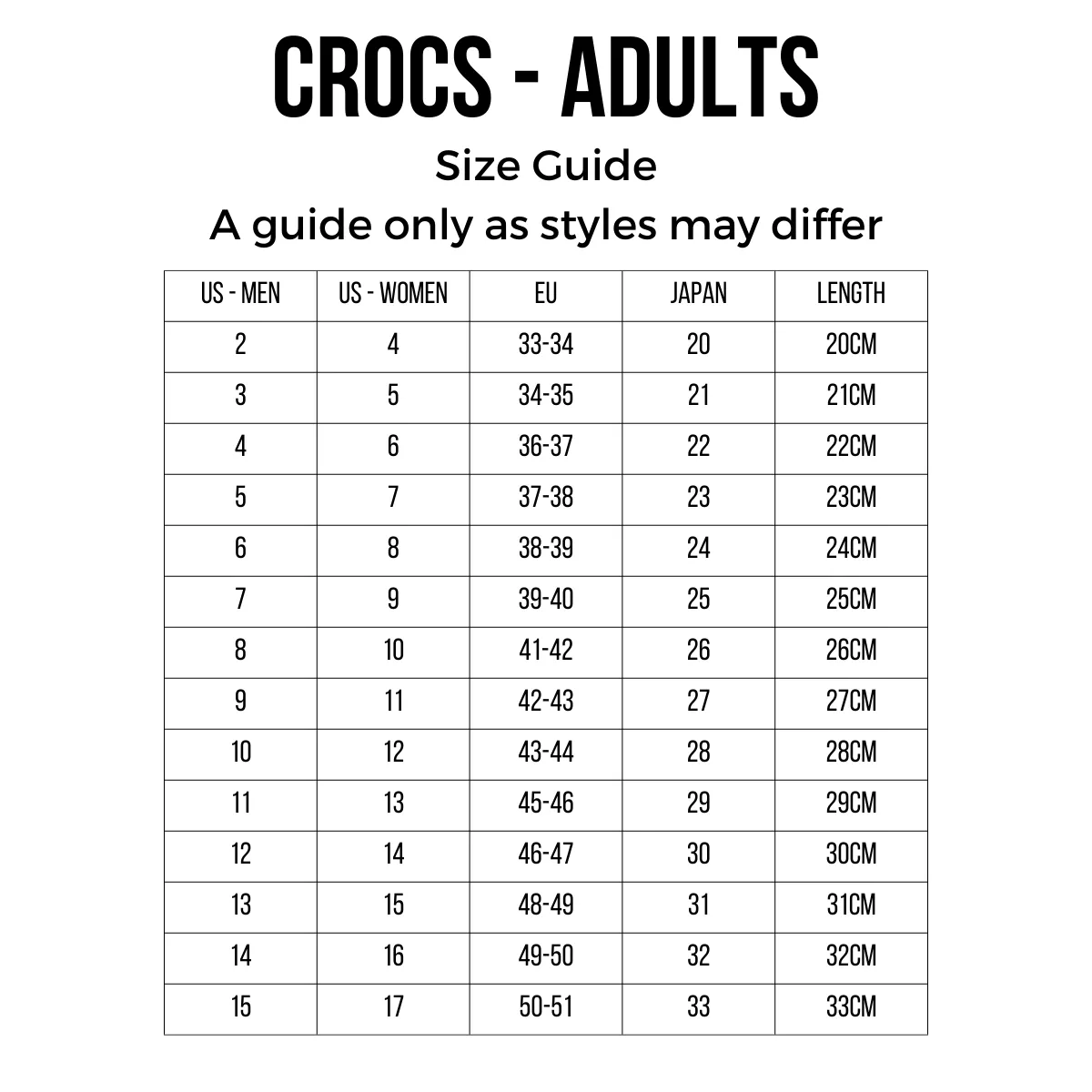 Crocs Crocband Clog Black White Mens Womens